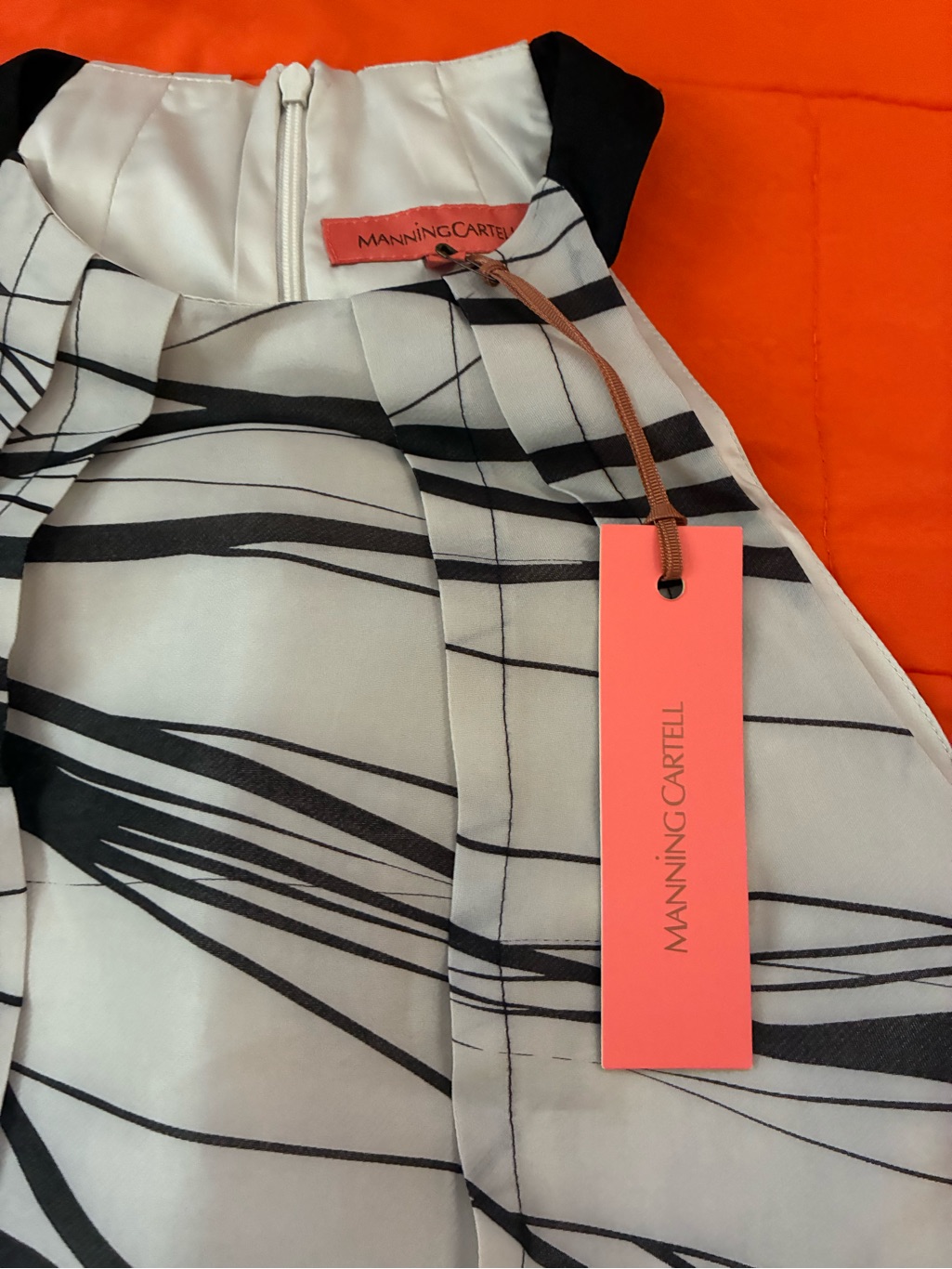 Manning Cartell Dress Womens 8 Irregular Stripe Silk Organdy Dress — image 7 of 7